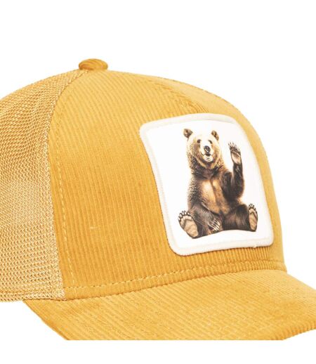 Casquette trucker avec filet en velours Bear Honey Hunter Hatfield