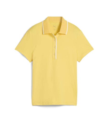 Polo de golf jaune homme puma cloudspun