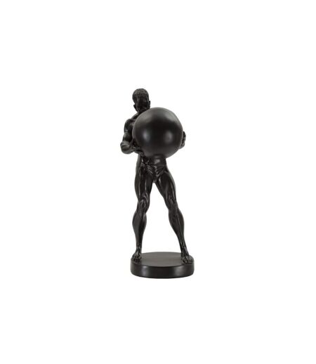 Statuette Homme Athlétique Atlas 43cm Noir