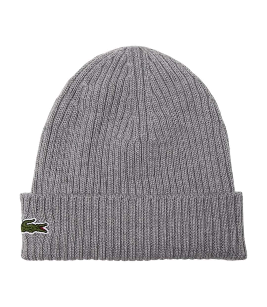 Bonnet gris homme lacoste hjm-1