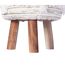 Tabouret semi artisanal en laine ZASI