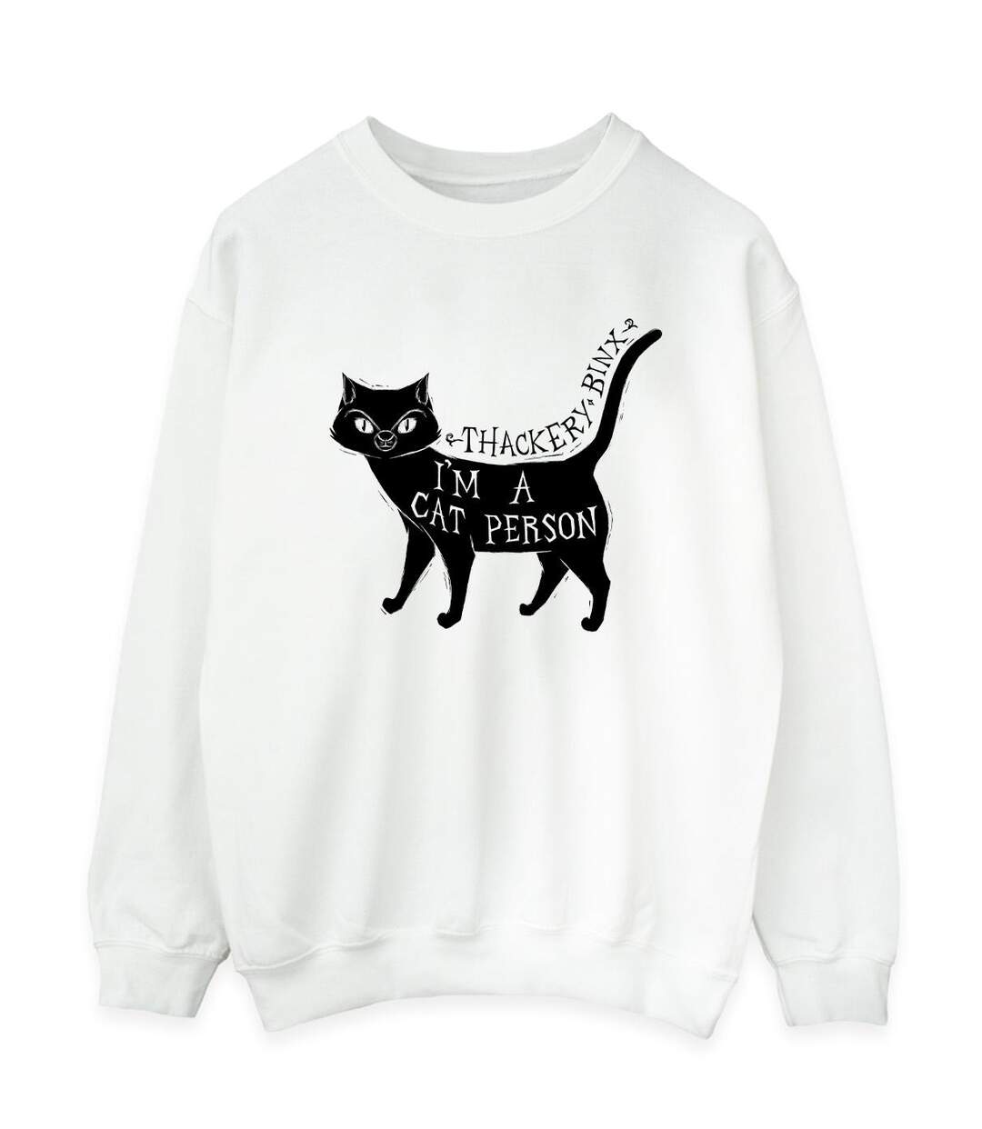 Disney - Sweat HOCUS POCUS A CAT PERSON - Femme (Blanc) - UTBI15617-1