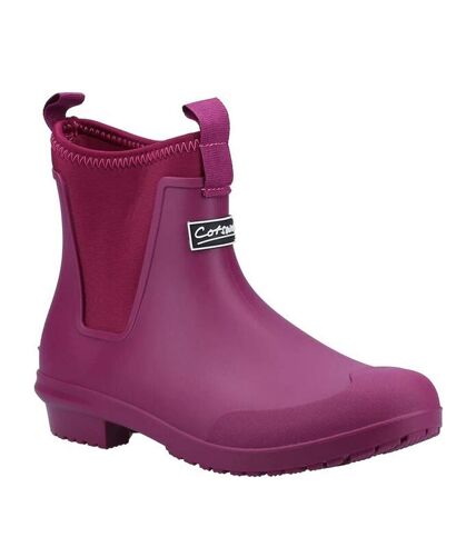 Womens/ladies grosvenor wellington boots berry Cotswold