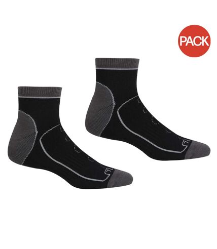 Socquettes samaris trail homme noir / gris foncé Regatta