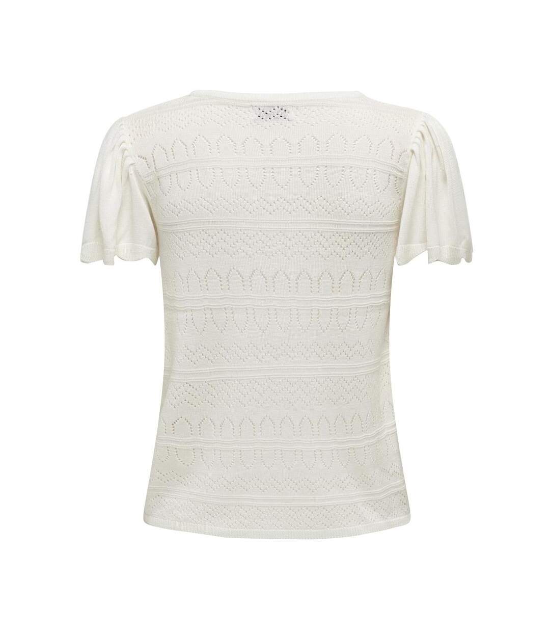 T-shirt écru femme jdy daisy - l-2