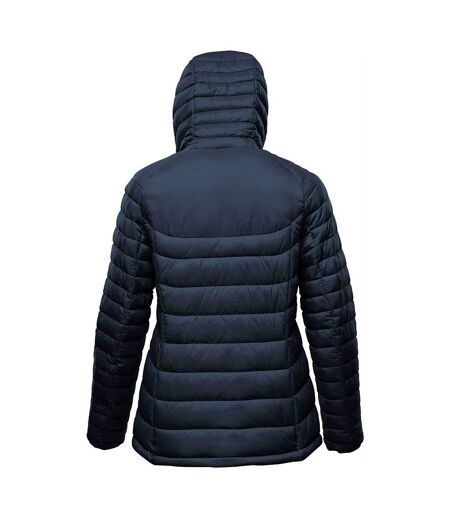 Womens/ladies Stavanger Thermal Padded Jacket Navy Graphite Grey Stormtech