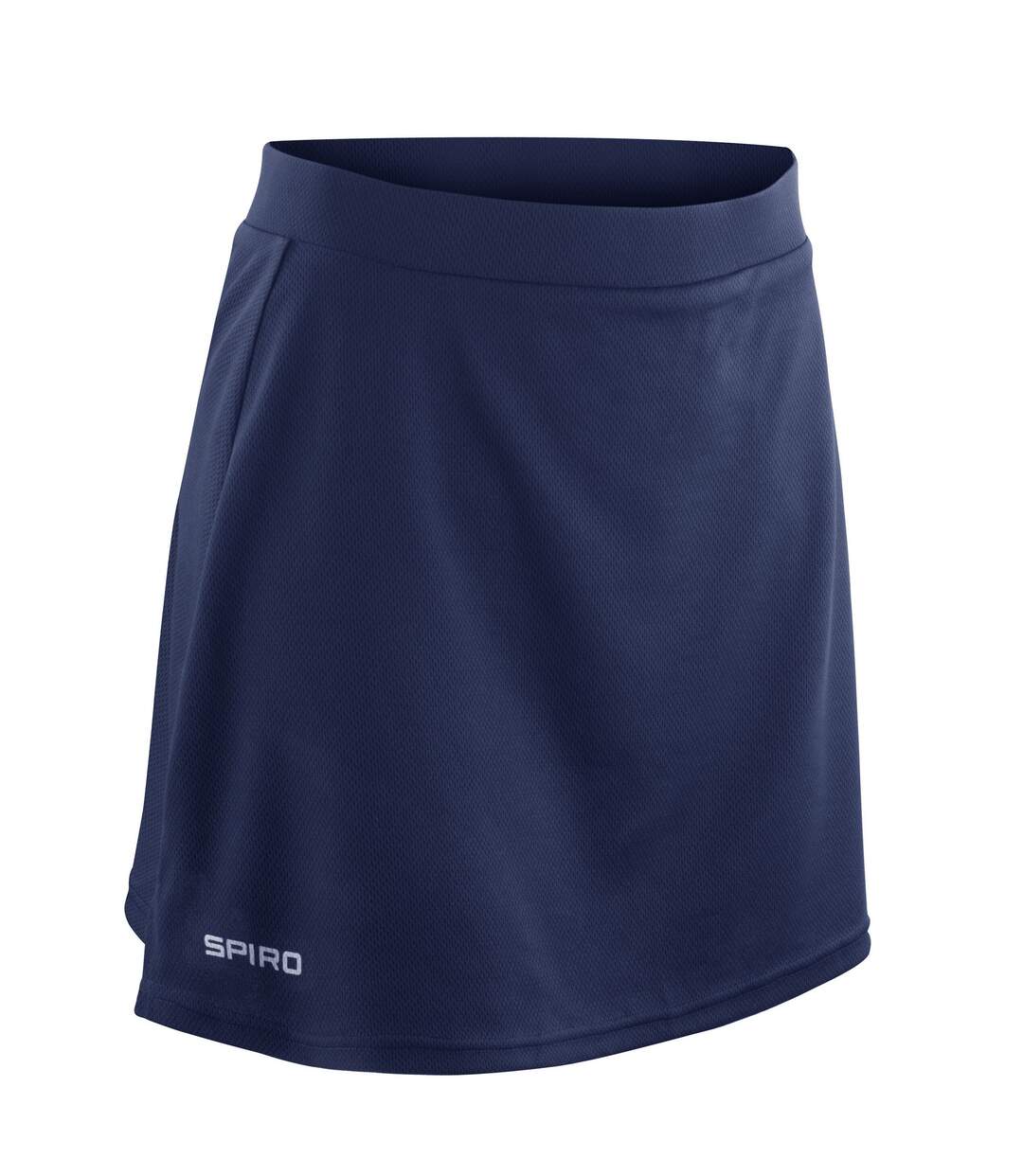 Womens/ladies plain skort navy Spiro-1