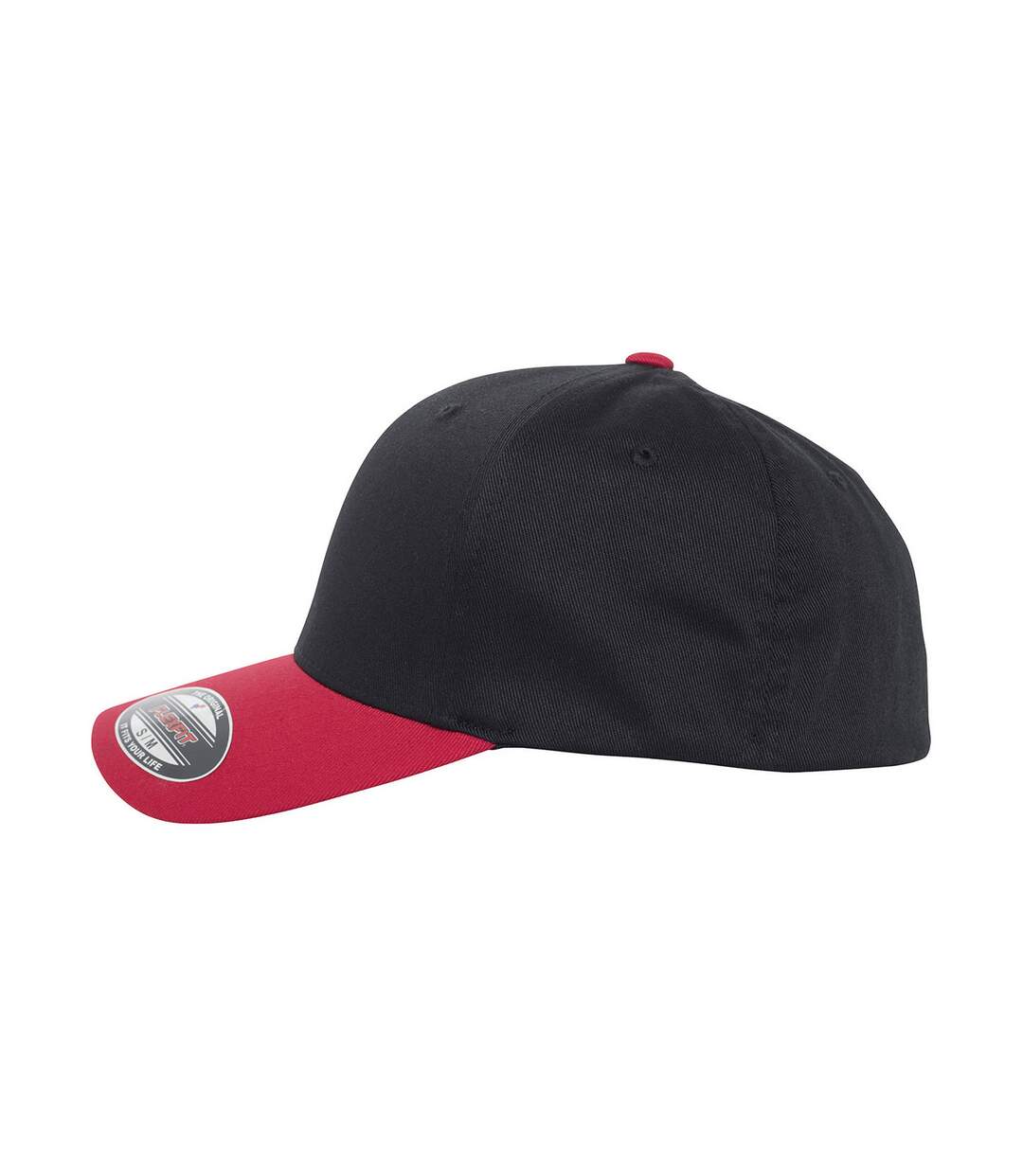 Casquette adulte noir / rouge Flexfit-3