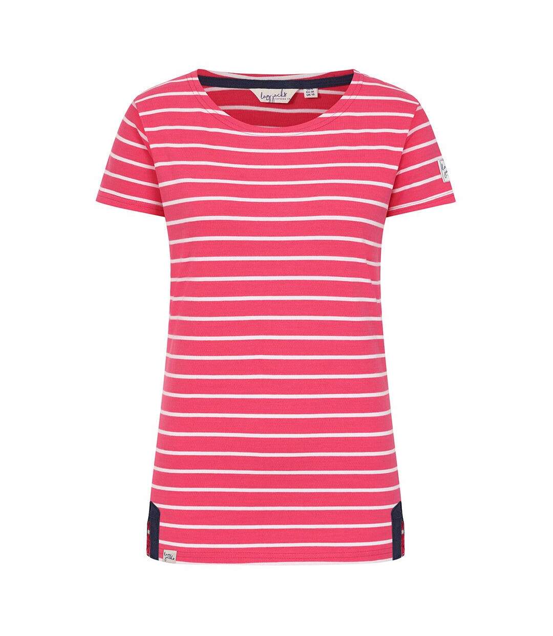 Womens/ladies Breton Top Cherry Lazy Jacks-1