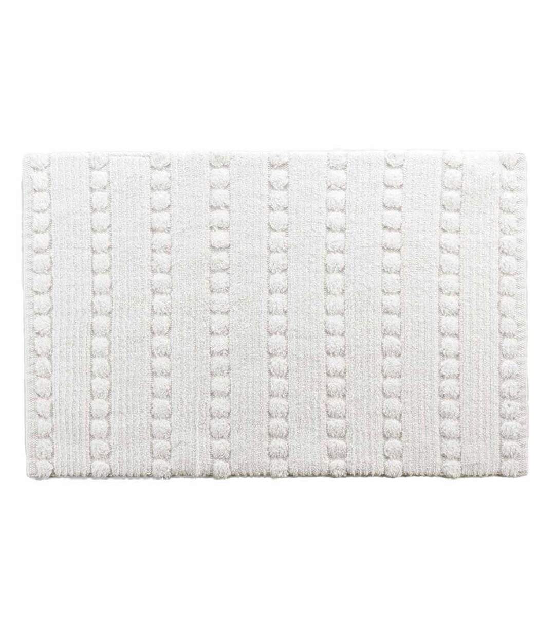 Tapis de Bain Jacquard Cleonis 50x80cm Blanc-1