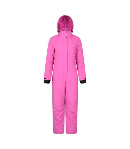 Womens/ladies Cloud Ski Suit Bright Pink Mountain Warehouse