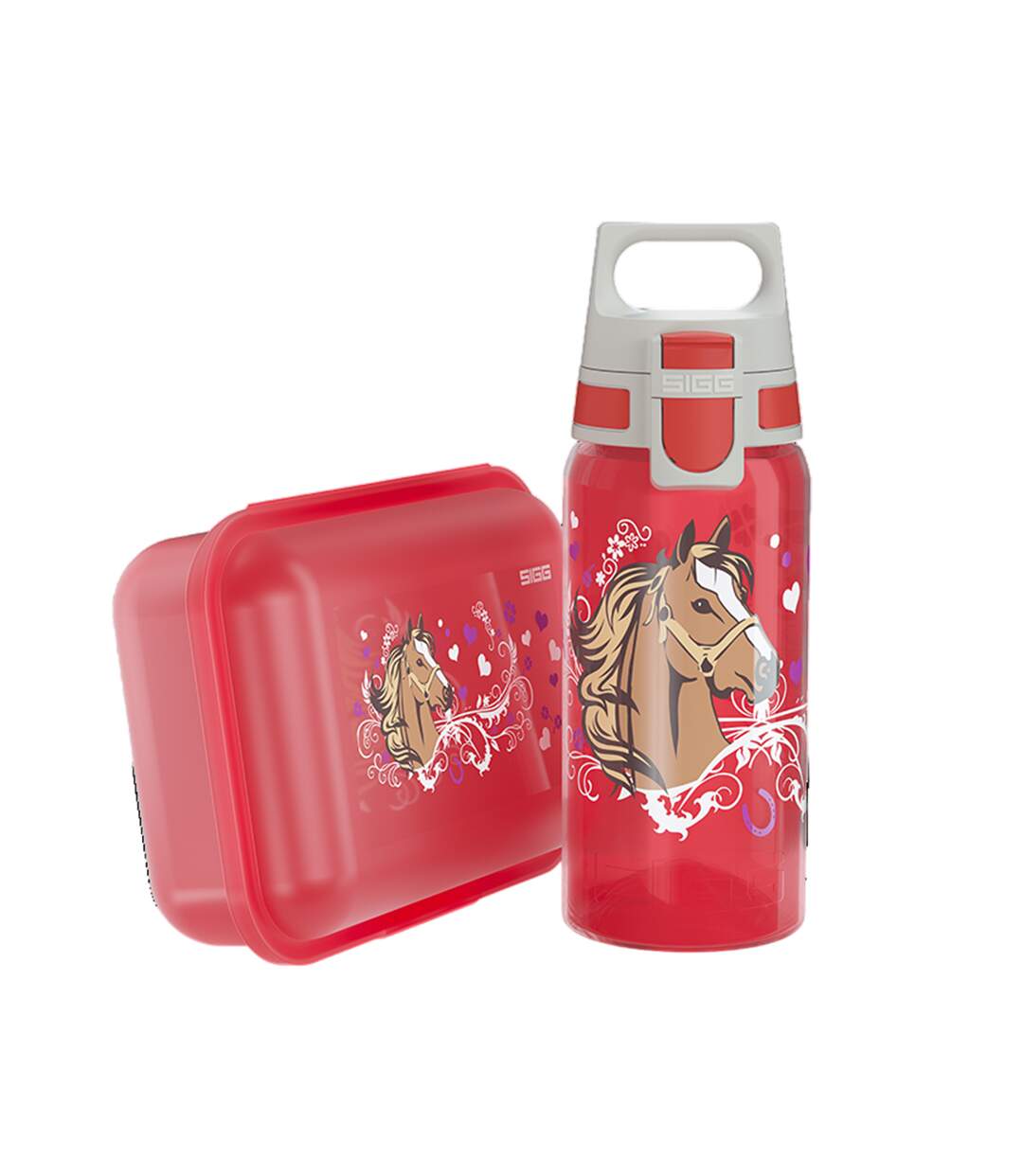 Viva horse lunch box & bottle one size red Sigg-1