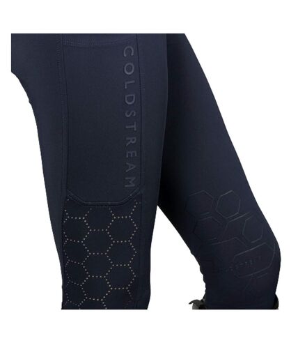 Womens/ladies ecclaw elite compression horse riding tights navy Coldstream