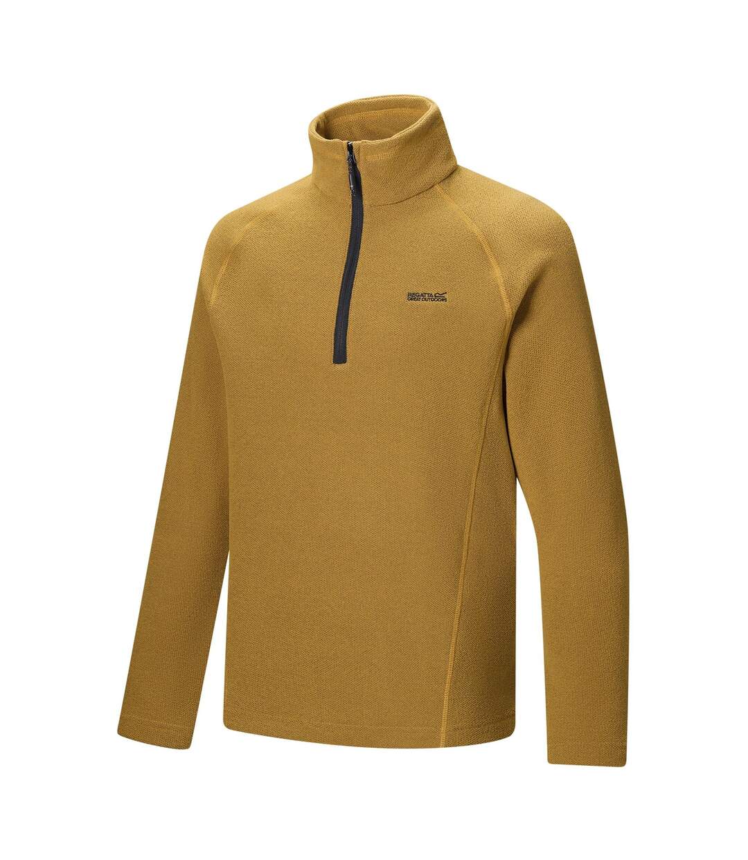 Haut Polaire À Col Montant Zippé Motif/style Alvéolé Kenger Homme Jaune Sombre Regatta-4