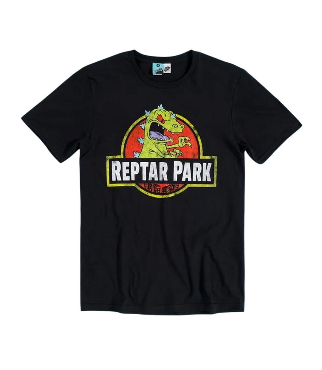 T-shirt Reptar Park Adulte Charbon Rugrats-1