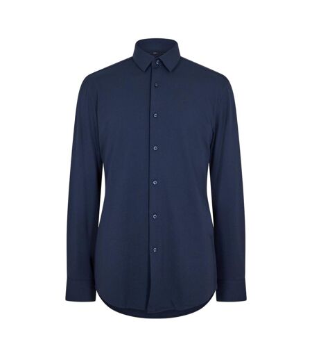 Chemise Manches Longues Homme Bleu Foncé Boss