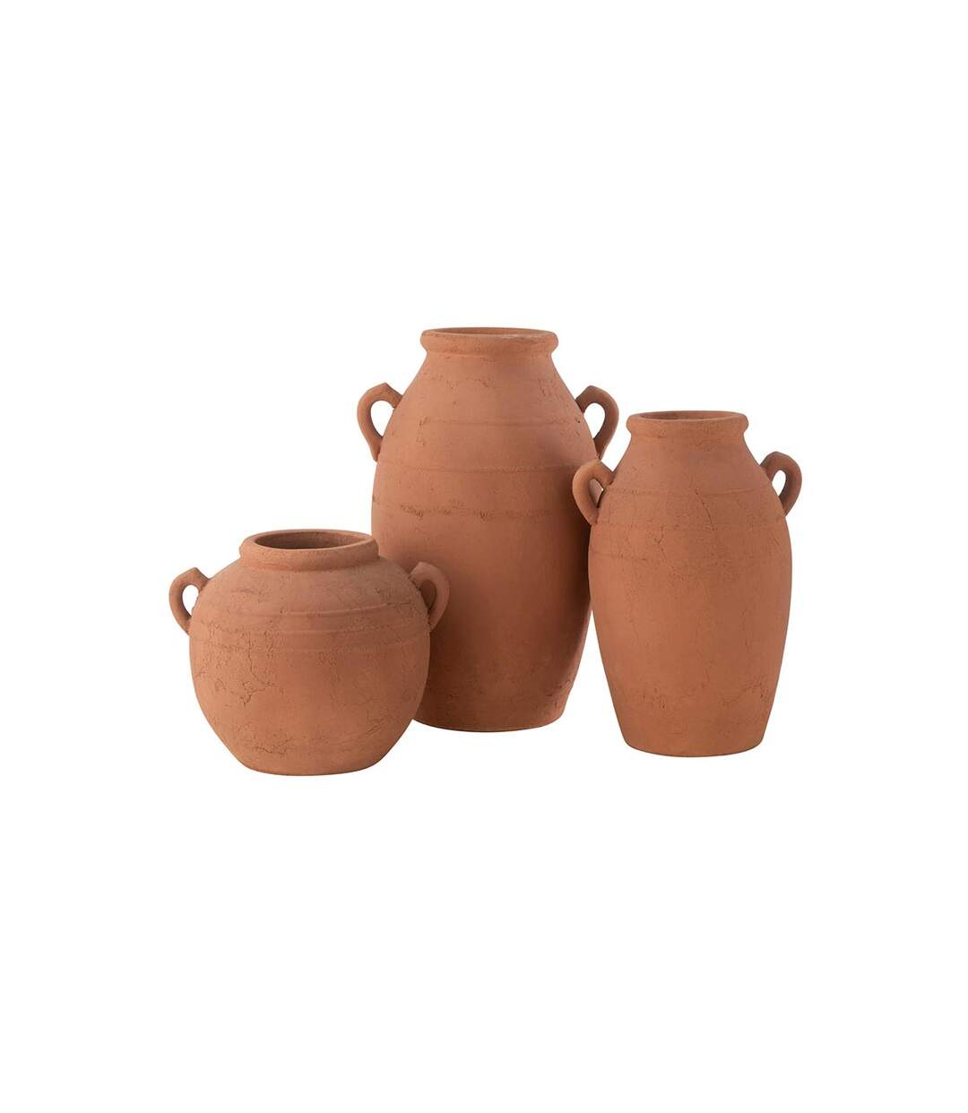 Vase Jarre en Terre Cuite Moke 47cm Cuivre-2