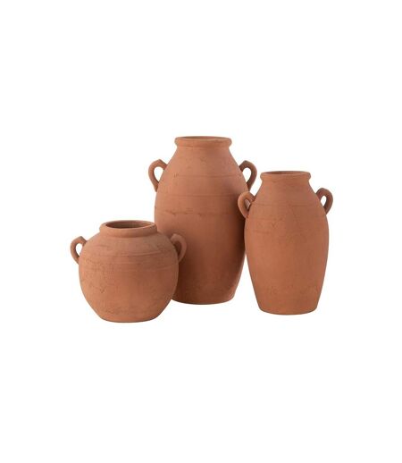 Vase Jarre en Terre Cuite Moke 47cm Cuivre