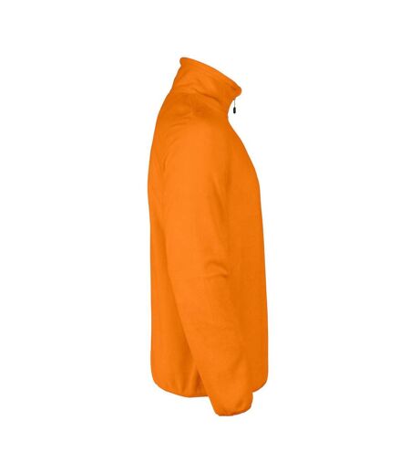 Mens Railwalk Half Zip Fleece Top Orange Printer RED