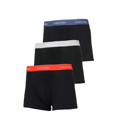 X3 boxers noir/bleu/orange homme calvin klein jeans relaxed dart trunk 3 - m