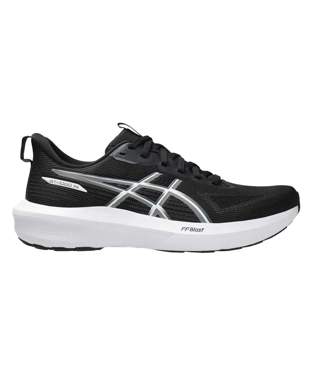 Chaussures Course À Pied Gt-1000 Femme Noir Blanc Asics-1