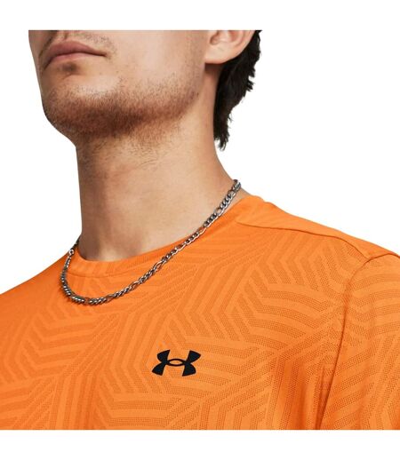 Mens Tech Geotessa Vent T-shirt Orange Under Armour