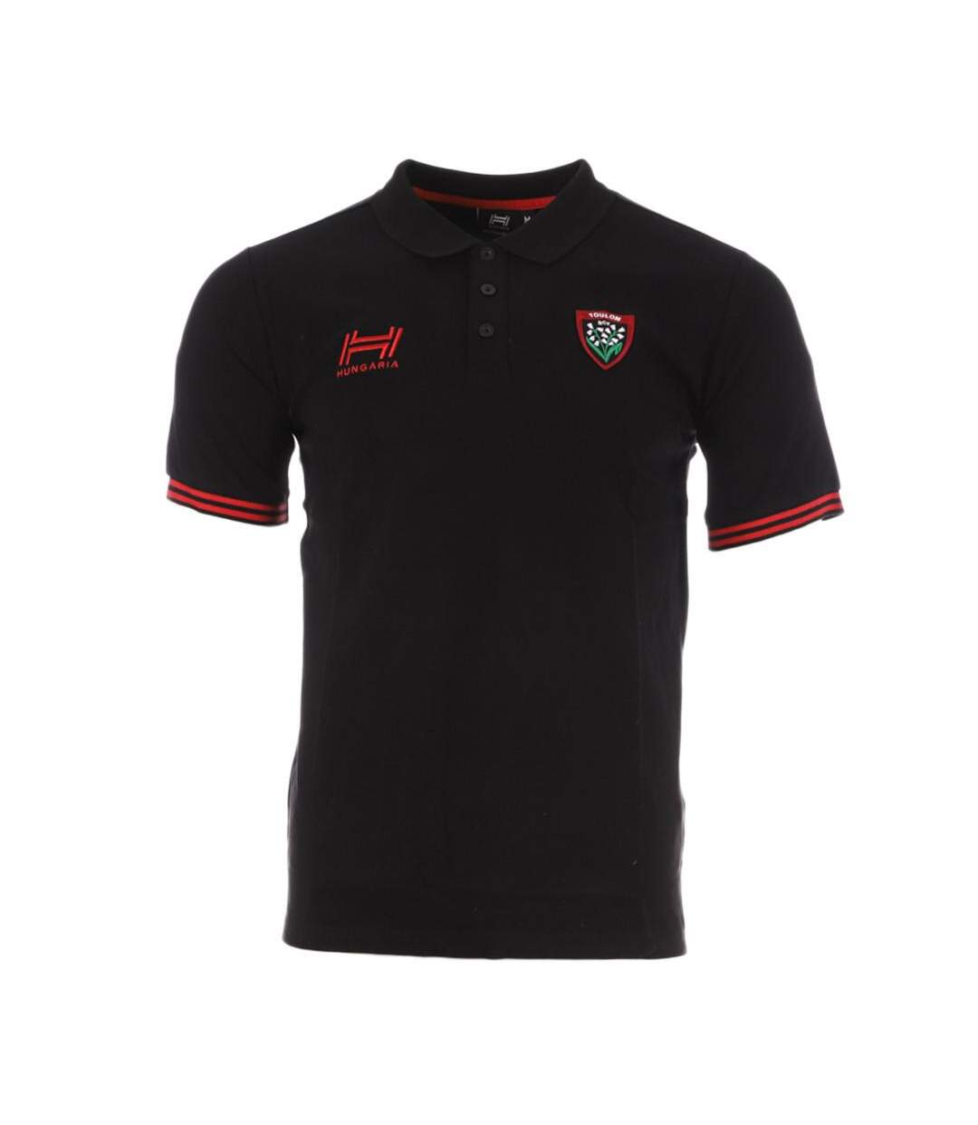 RC Toulon Polo Noir Homme Hungaria Fan - S