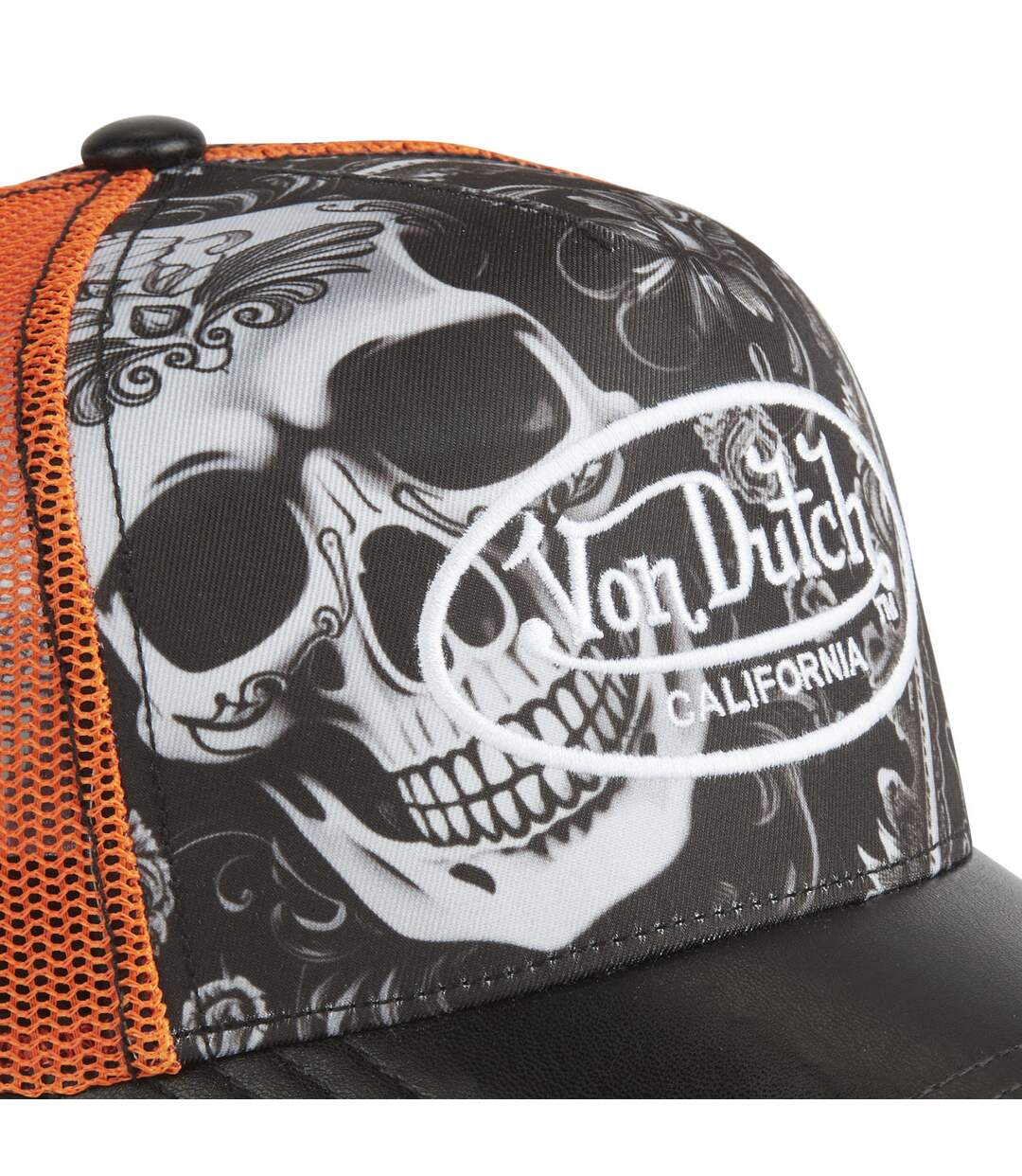 Casquette trucker avec filet avec print en sublimation Subli Skull Vondutch-3