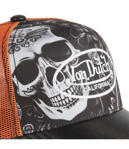 Casquette trucker avec filet avec print en sublimation Subli Skull Vondutch