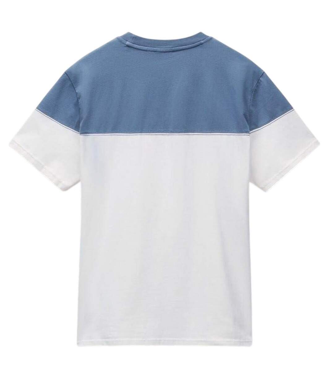 Mens Saturnia Geographic Crew Neck T-shirt White Blue Napapijri-2