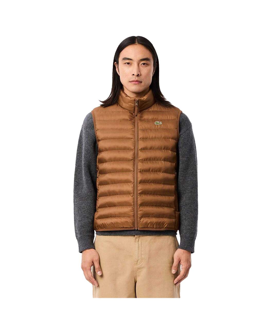 Doudoune Sans Manches Homme Marron Lacoste-1