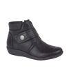 Boulevard Womens/Ladies Wide Fit Ankle Boots (Black) - UTDF1860