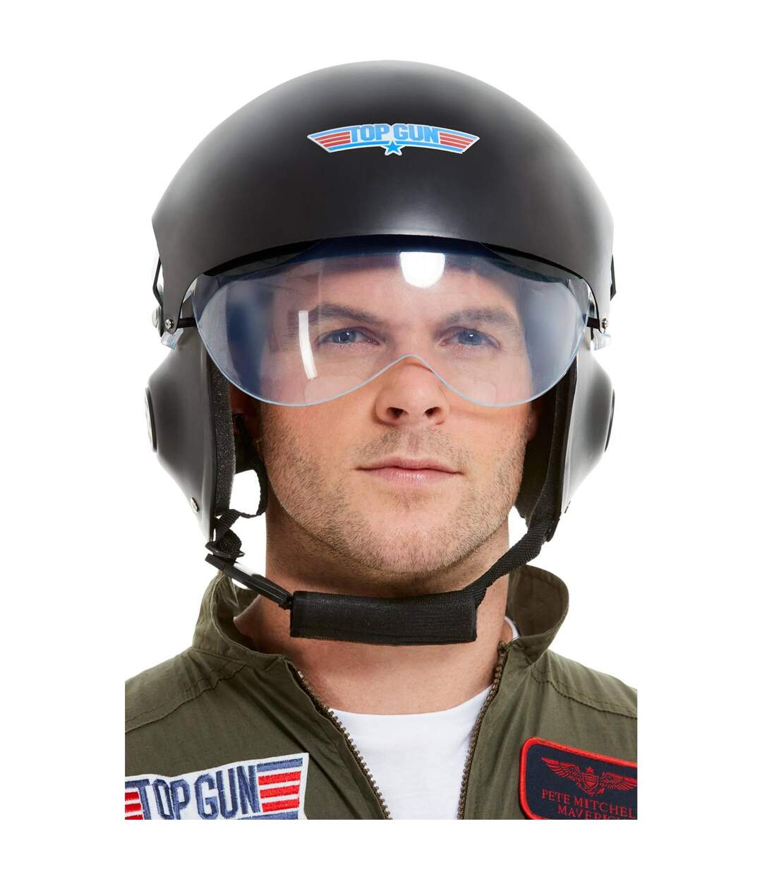 Casque deluxe homme noir Top Gun-2