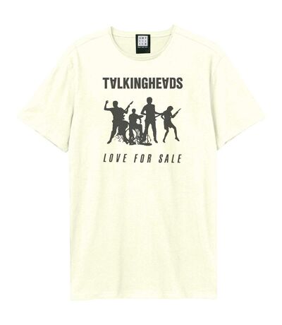 Unisex Adult Love For Sale Talking Heads T-shirt Vintage White Amplified