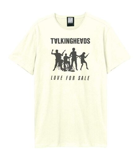 Unisex Adult Love For Sale Talking Heads T-shirt Vintage White Amplified