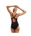 Speedo Womens/Ladies Placement Panel One Piece Bathing Suit (Black/Aqua) - UTRD3086