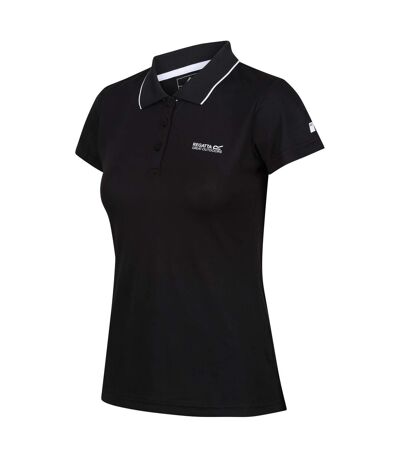 Polo manches courtes maverick femme noir Regatta