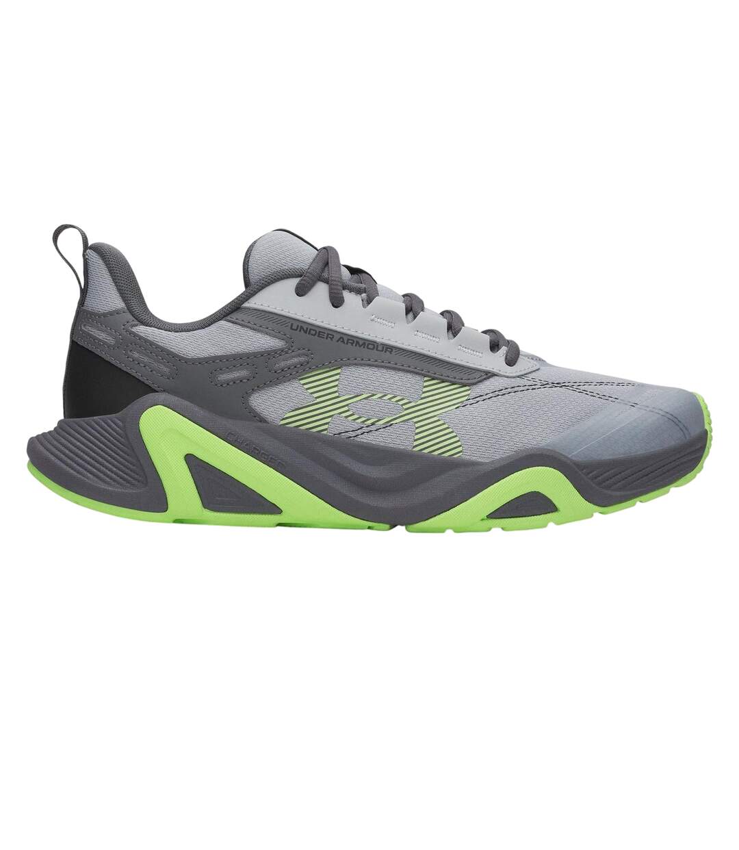 Mens Commit Training Trainers Grey Lime Under Armour-1