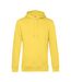 Pull À Capuche Biologique Pour Hommes Jaune Vif B&C-1
