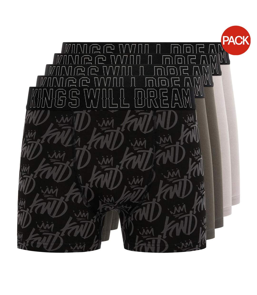 Pack Of 5  Mens Kingsported Boxer Shorts  Multicoloured Kings Will Dream-1