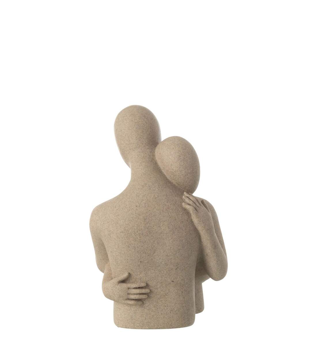 Buste Couple Câlin en Résine Shawn 38cm Beige-3