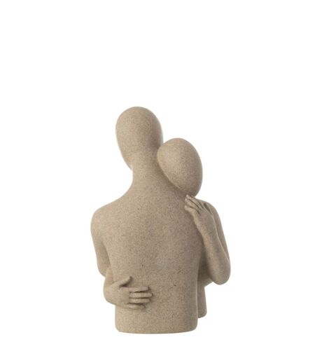 Buste Couple Câlin en Résine Shawn 38cm Beige