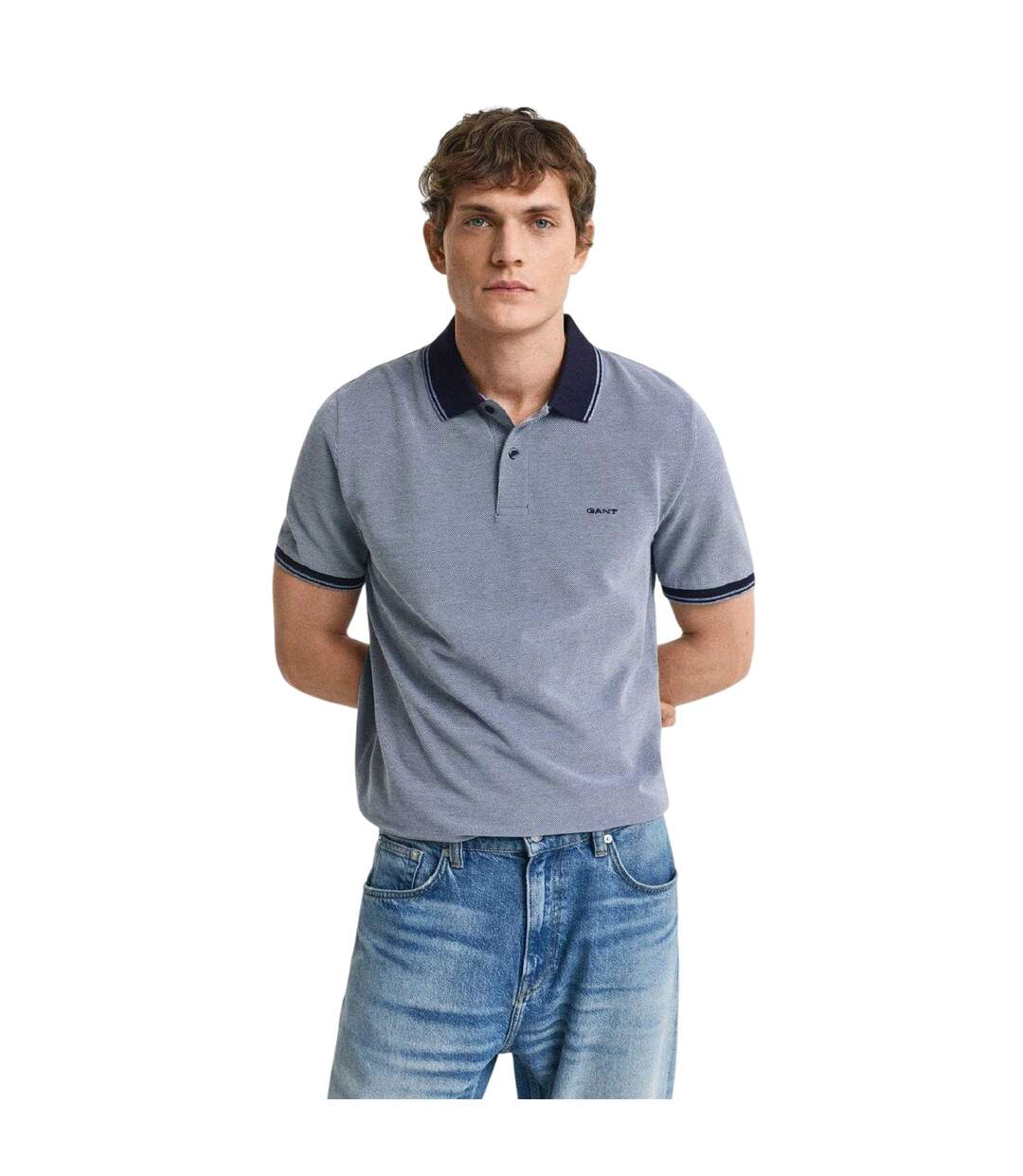 Polo Homme Bleu Marine Gant-1