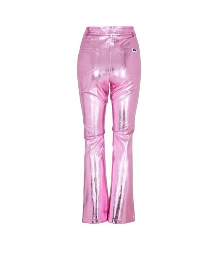 Pantalon Motif/style Métallisé Femme Rose AmyLynn