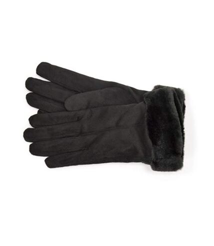 Foxbury Womens/Ladies Sherpa Lined Gloves (Black) (M/L)
