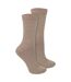 Steven - 2 Paires de Chaussettes Femme Sans Couture en Laine de Chameau Douces-1