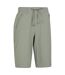 Womens/ladies Explorer Long Shorts Khaki Green Mountain Warehouse-4