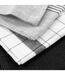 Lot de 3 Torchons Vibrato 50x70cm Noir-2