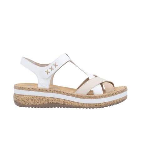 Sandale Compensée Cuir Rieker Massa
