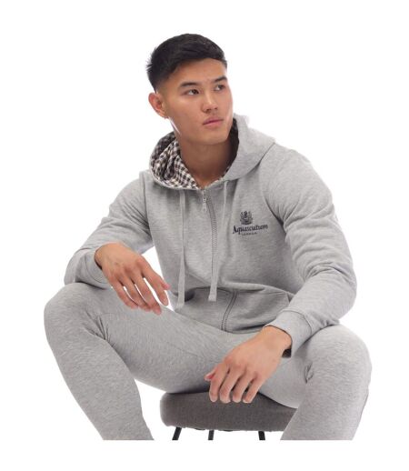 Veste à capuche homme gris Aquascutum